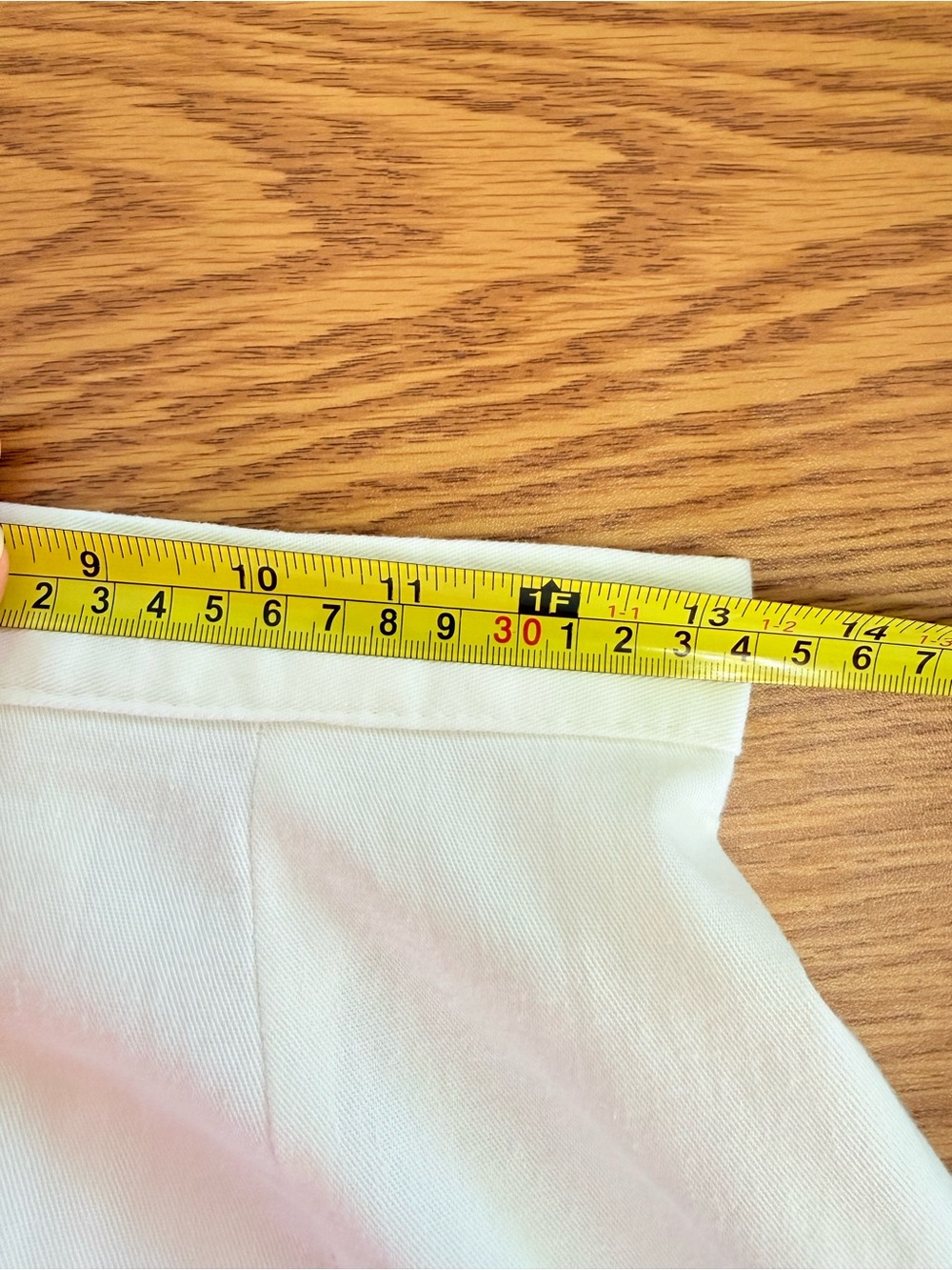 VTG 2 pc White Wrap Lightweight Denim Feel Peplum Top w Bat Sleeves - w Skirt - Picture 15 of 16